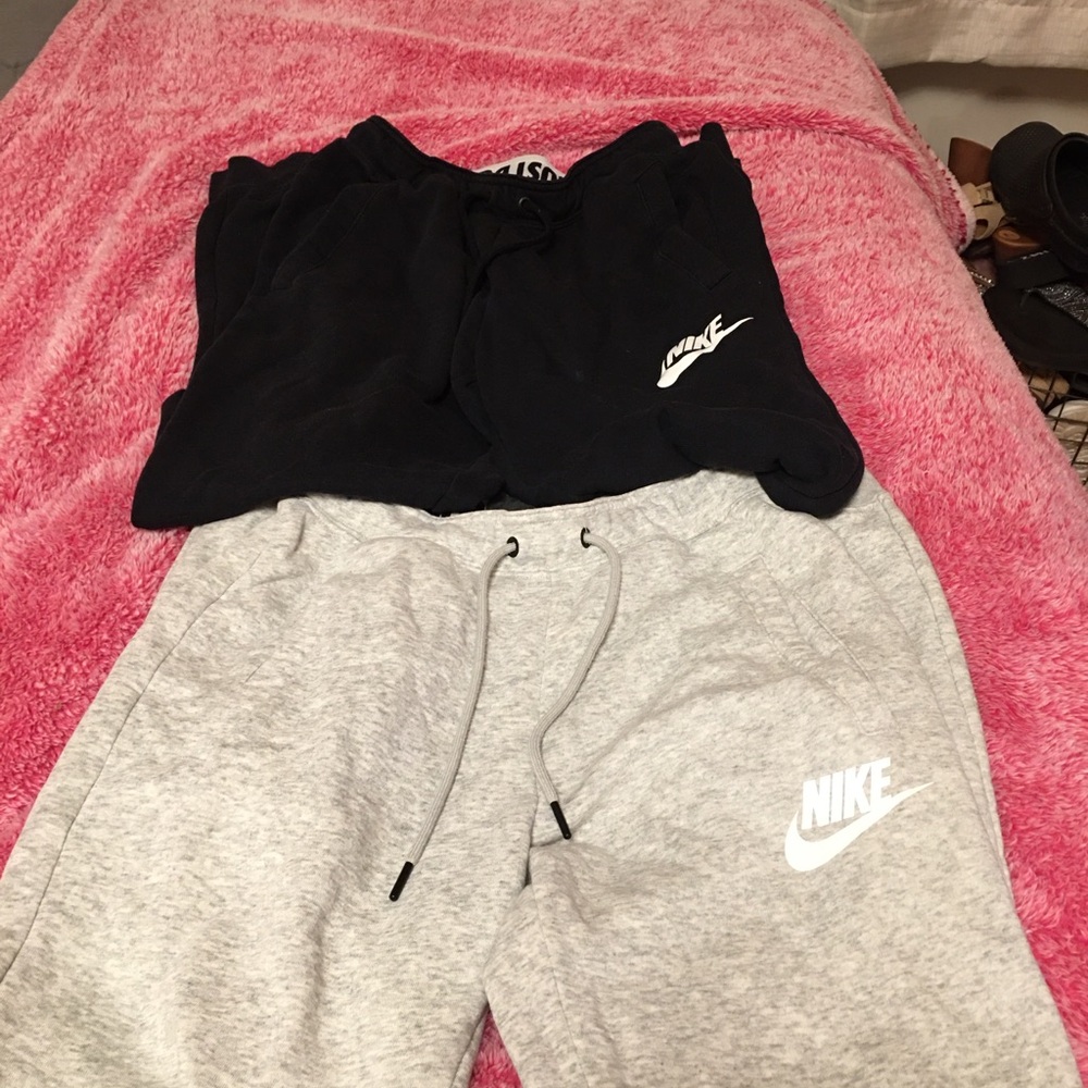 Nike Black and Gray Women's Joggers both for $16